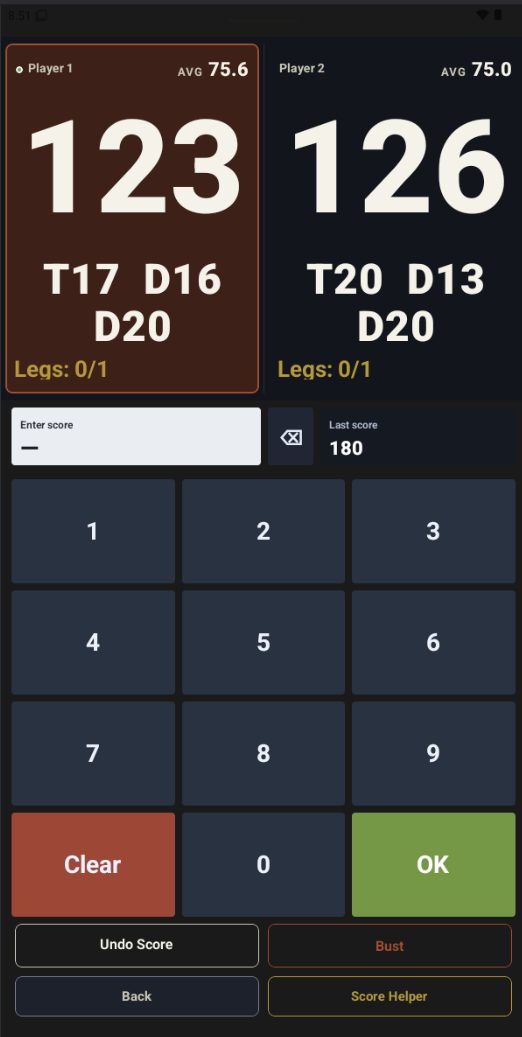 Bull Up phone interface
